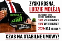 Na niestabilnych umowach mdleją częściej. Rhenus zmusza do ryzykowania zdrowiem.